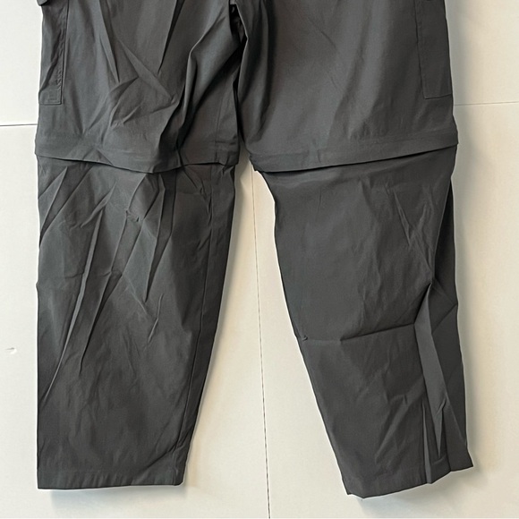 New Men’s Rustic Ridge Carbon Gray Convertible Zip-Off Hiking Cargo Pants 2X - Picture 11 of 13